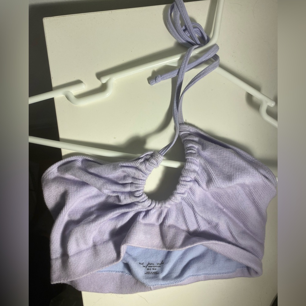 Out from Under Lilac Halter Tank